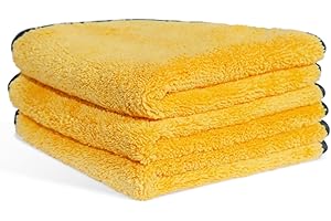 MRD's Home 3 Pack Microfiber Towels for Cars,16inch*14inch-420GSM Premium Microfiber Cleaning Cloth Car Drying Towel,Safe for Car Wash Scratch Free Strong Water Absorption