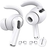AhaStyle 3 Pairs AirPods Pro Ear Hooks Covers [Added Storage Pouch] Anti-Slip Ear Covers Accessories Compatible with Apple AirPods Pro (White)