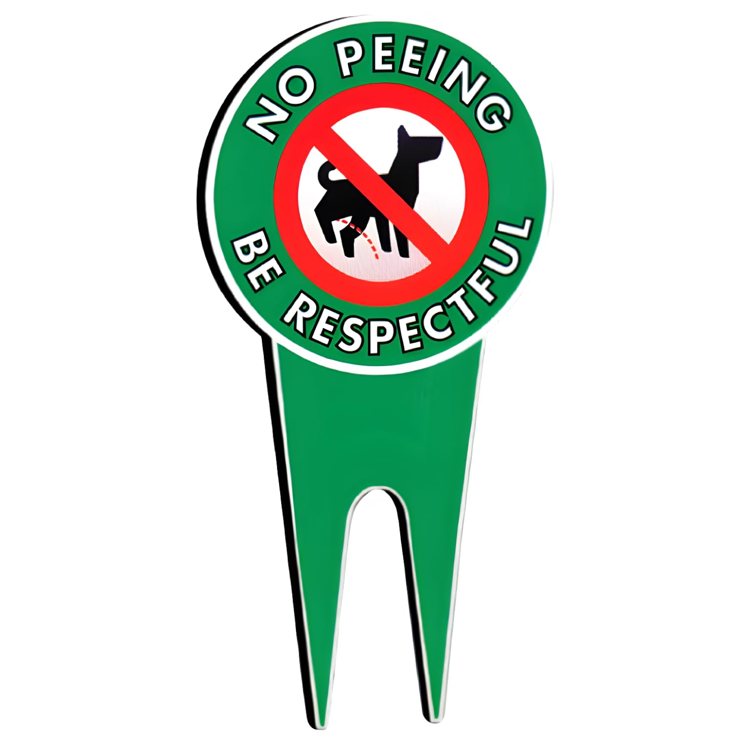 Photo 1 of Extra Large No Peeing Dog Sign | Dog Stake for Yard Pick Up After Your Dog Sign | No Dogs Peeing No Dog Poop Signs for Yard | Aluminum,Pk1, 7.5"x14.5"