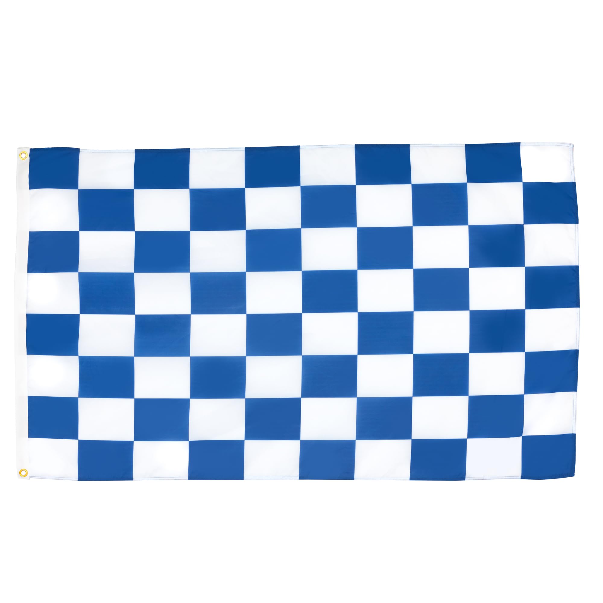 AZ FLAG - Blue And White Check Flag - 2x3 Ft - 100D Polyester Checkered Racing Banner with Two Metal Grommets - Fade Resistant - Vivid Colors - 2' x 3' Feet - 90x60 Cm