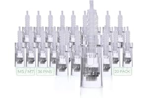 MODIX Dr. Pen Ultima M5 M7 Replacement Cartridges - (20 PACK) - 36 Pins (0.25mm) Bayonet Slot - Disposable Replacement Parts