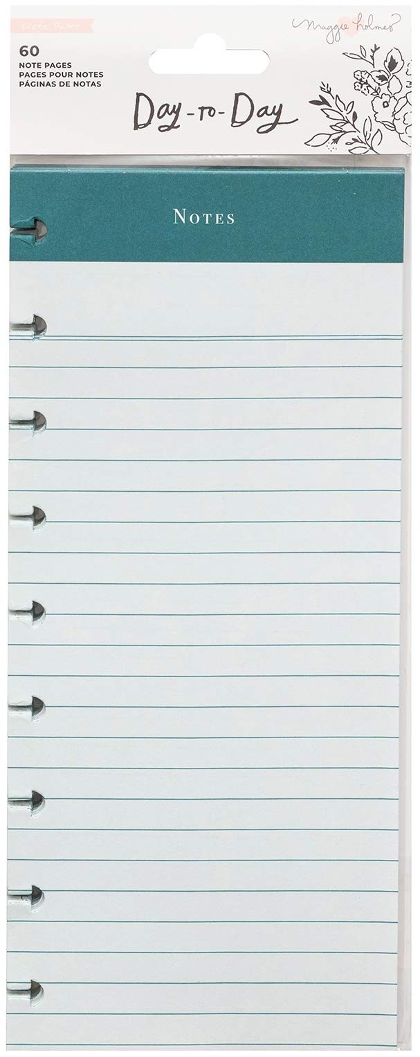 Maggie Holmes Day-to-Day Dbl-Sided Notepad 4.25"X11" 60/Pkg-Notes & Meal Plan