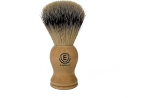 Premium Shaving Brushes For Men by Echolly-Super Strong NO Shed Bristle Wood Handle Shave Brushes-Wood Handle Legacy Shave Brush-Rich and Fast Lather Shaving Cream Brush (Classic Beech)