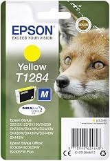 Epson T1284 Yellow Squirrel Genuine Ink Cartridge Claria Photo HD 260 Pages