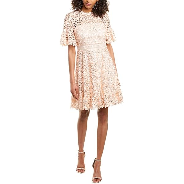 chinese dress ladies Akira Sabrina Lace Layered Mini Dress in Ivory main image 1
