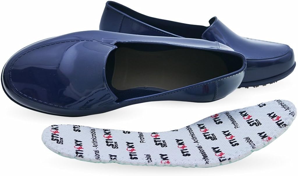 Sticky Waterproof Uniform Dress Shoes for Women - Comfortable Non-Slip Work Shoes - Thermoplastic ClassicPro Loafers: Shoes