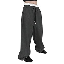 Baggy Sweatpants Men Wide Leg Sweats Pants Loose