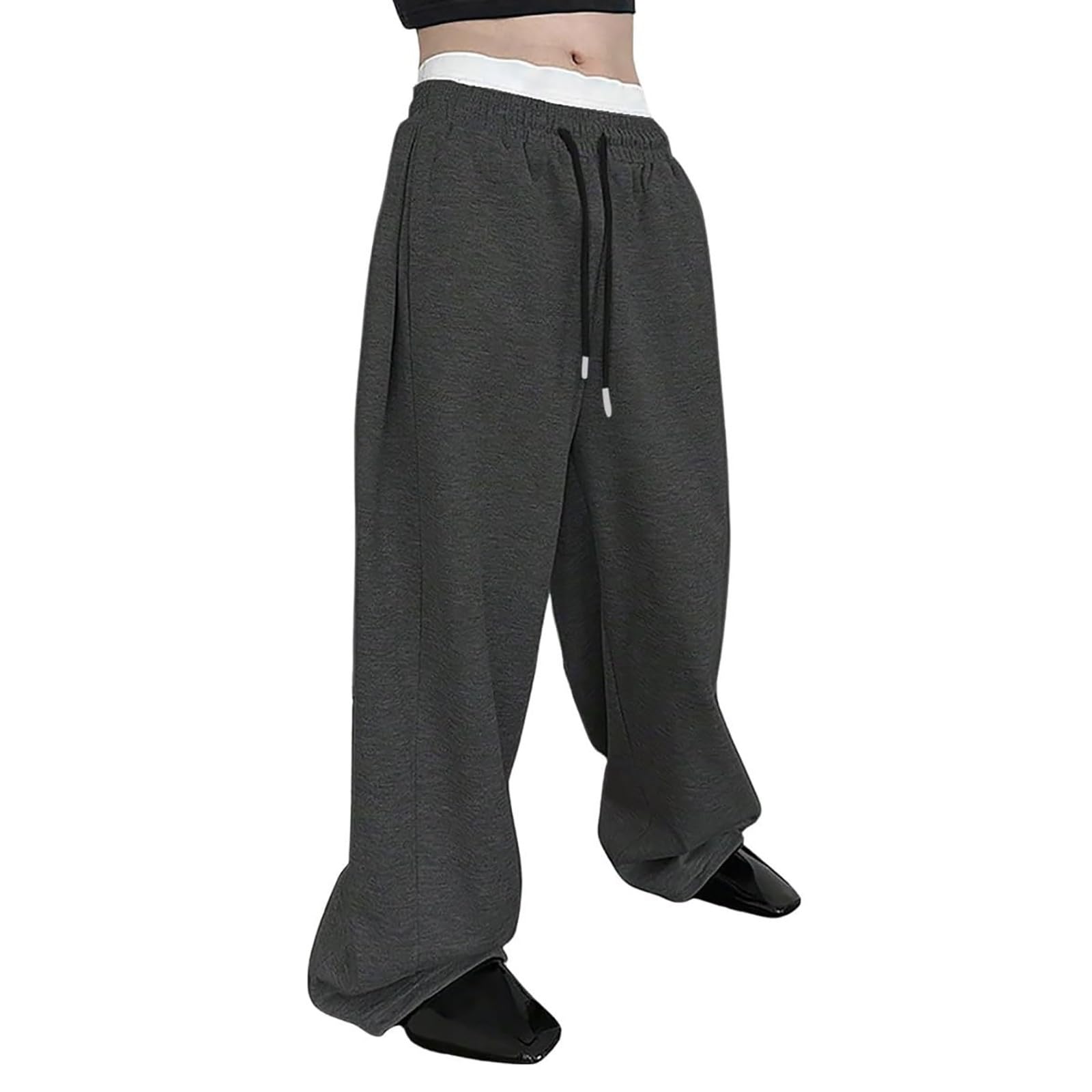 Baggy Sweatpants Men Wide Leg Sweats Pants Loose