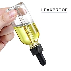 4 Pack 2 oz Glass Dropper Bottles with Measured