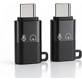 Microphone Type C to Lighting Adapter For DJI Mic Receiver/Mic Mini, Mic 2/Mic 3 Fast Charging for Phone 14/13/12/11, Smartphone, PC, Mac, Wireless Microphone Receiver,Connector Accessories (2 Pack)
