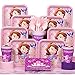 Disney Junior Sofia the First Deluxe Party Supplies Pack Including Plates, Cups, Napkins and Tablecover - 16 Guests