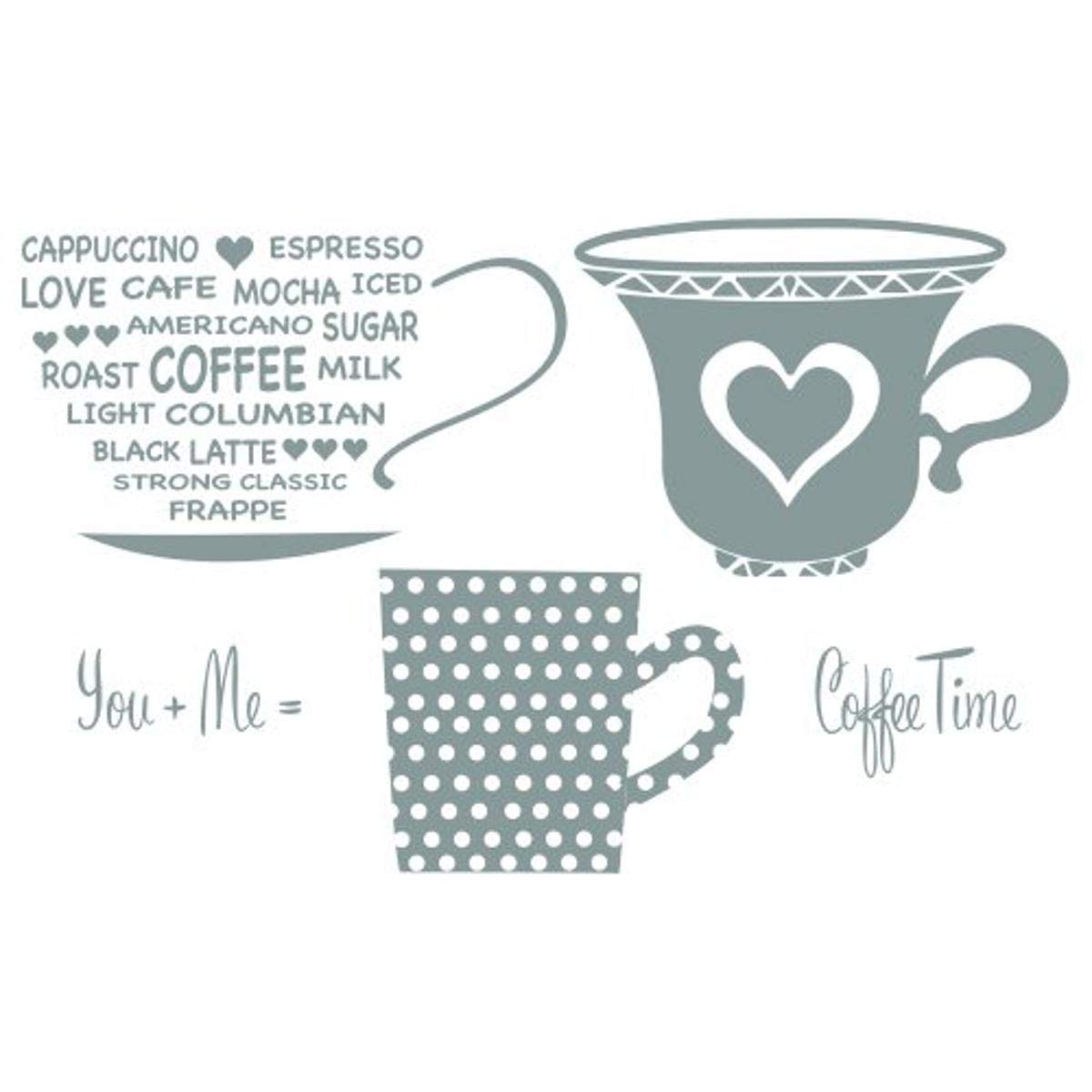 Spellbinders "Cup for Two" Stamps, Set of 5, Clear