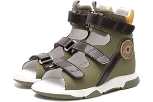 princepard Orthopedic Sandals for Toddlers with Arch and Ankle Support,High back Corrective Shoes for Kids