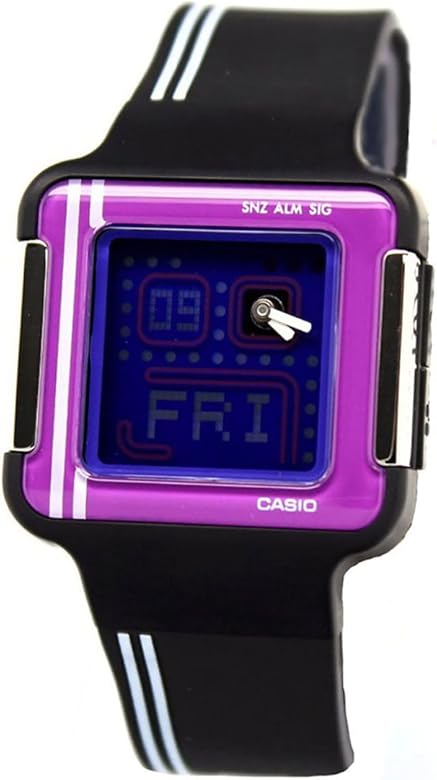 casio purple digital watch