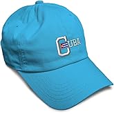 Speedy Pros Soft Baseball Hat Embroidered Dad Hat Cuba Cuban Embroidery Men & Ladies Baseball Cap Cotton
