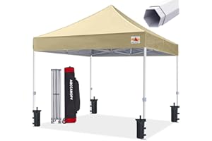 ABCCANOPY Commercial Pop Up Canopy Tent 10x10 Premium-Series, Beige
