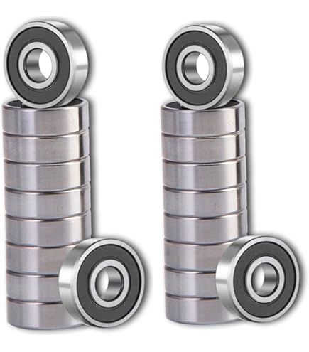 100 PCS 608-ZZ Ball Bearings 8x22x7mm | Double Metal Sealed | Deep Groove Bearings For Skateboards, Scooters, Furniture Wheels