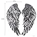 1Pair Sequins Wing Iron-on Patch Embroidered Clothes DIY Applique 12.6 * 5.7in Silver
