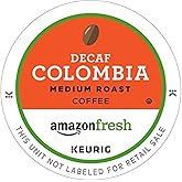 AmazonFresh 80 Ct. K-Cups, Decaf Colombia Medium Roast, Keurig K-Cup Brewer Compatible