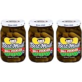 Best Maid Pickles &ndash; 9-Item Assortment of Dill, Sweet, Bread &amp; Butter, Okra, and Specialty Pickles - 3 or 6 Packs (3 Pack, Whole Dill Pickles)