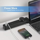 JSVER Extension Lead with USB Slots 4 USB 3 Outlets 3M 3250W 13A with Switch view 7