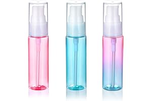 KITCHEN GIMS Small Pump Bottles 1 oz Travel Size Leakproof Pump Bottles for Lotion, Shampoo , Essential Oil and Other Toiletries with Bottle Label