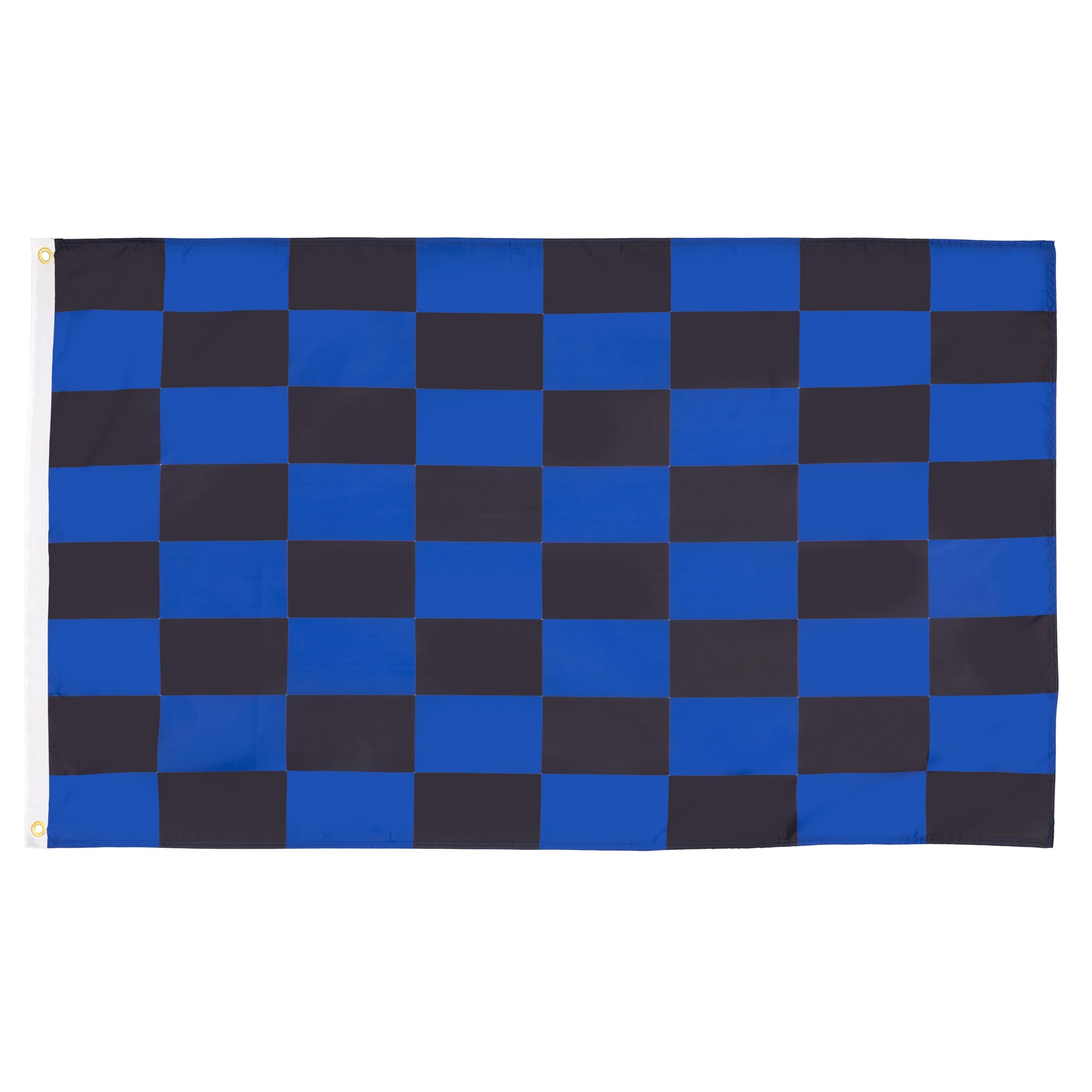 AZ FLAG - Blue And Black Check Flag - 2x3 Ft - 100D Polyester Checkered Racing Banner with Two Metal Grommets - Fade Resistant - Vivid Colors - 2' x 3' Feet - 90x60 Cm