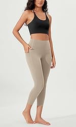 ODODOS Buttery Soft Lounge Yoga Capris with Pockets