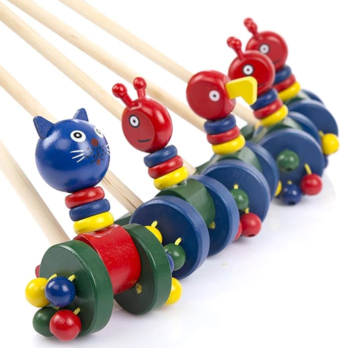 Bebe Pousser Jouets A Tirer En Bois Marcher Jouet Enfant Activite Marche Jouet Pour Enfant En Bas Age Garcon Fille Jouets D Activite Et De Developpement Jeux Et Jouets Viamatica Com