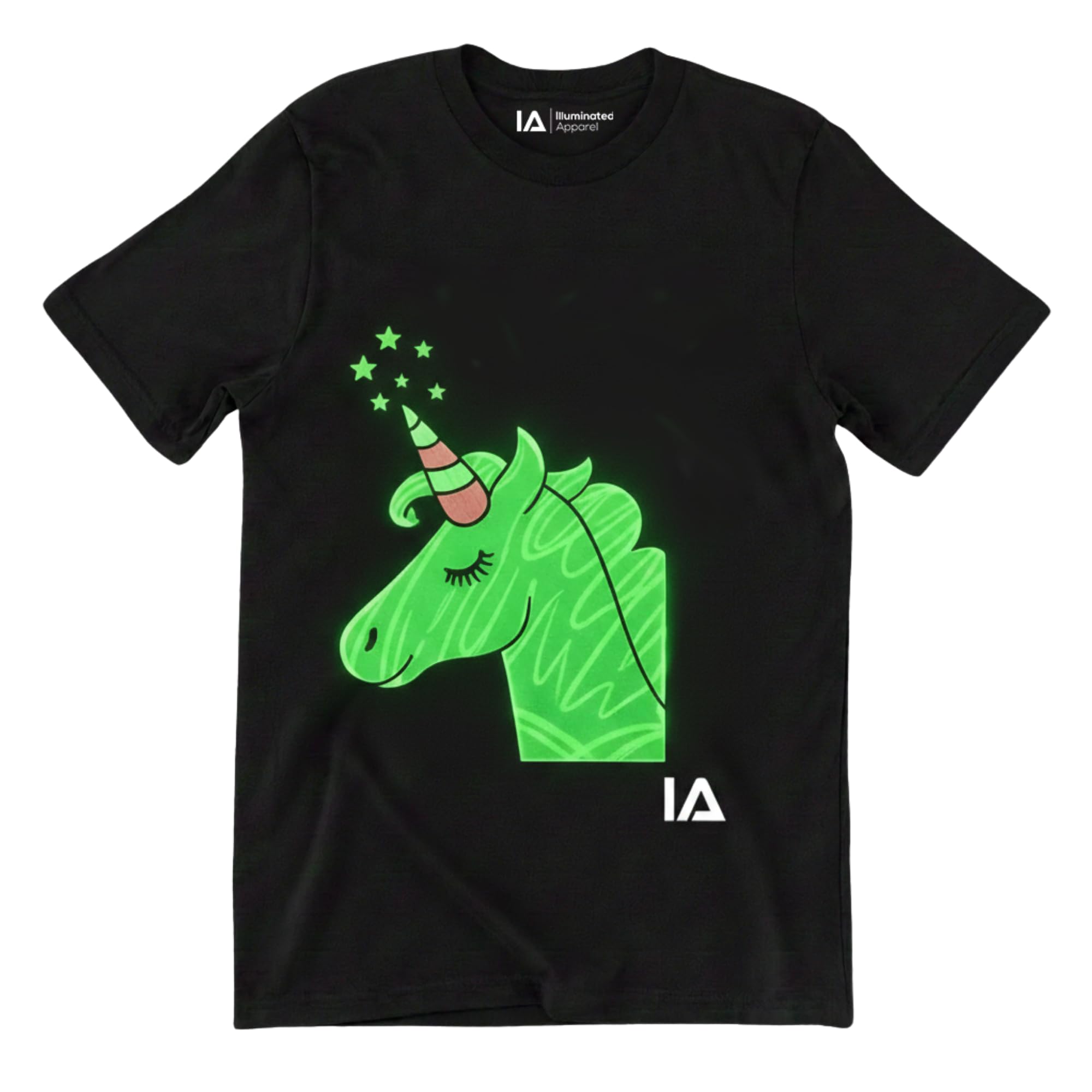 Illuminated Apparel Unicorn Interactive Glow in The Dark T-Shirt (7-8 Years) — image 1