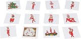 Henbrandt 144 Mini Elfin Around Christmas Elf Temporary Tattoos for Kids Party view 5