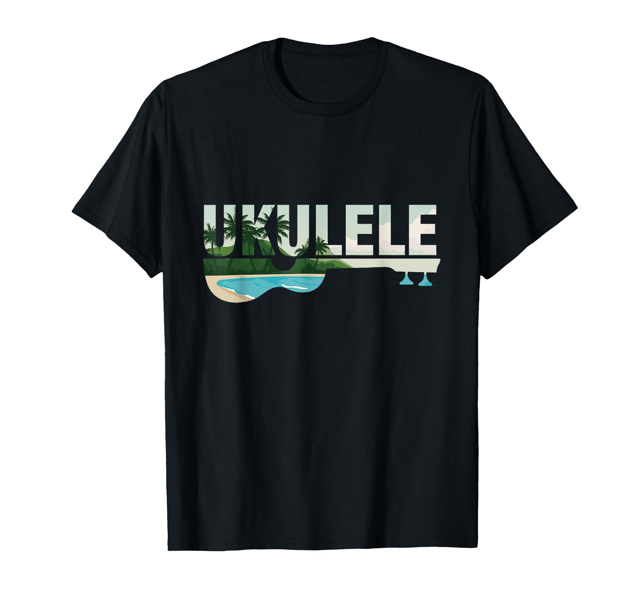 Ukulele Musician Uke Guitar Aloha Hawaii Acoustic Hawaiian T-Shirt
