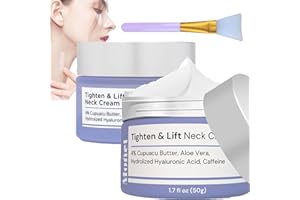 haccen Tighten and Lift Neck Cream, Neck Firming Cream, Tighten and Lift Cream, Neck Creams for Tightening and Firming Women (2PCS)