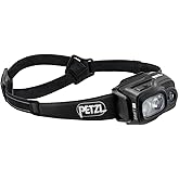 Petzl Swift RL Headlamp - Black | Lightweight &amp; Rechargeable, 1200 Lumen Light