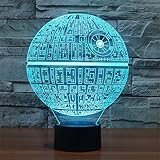 3D Illusion Platform Night Lighting Touch Botton 7 Color Change Decor LED Lamp