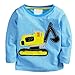 Frogwill Toddler Boys Excavator Long Sleeve Cartoon T Shirts 5t