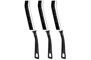 BREXON® Hard Bristle Crevice Cleaning Brush 3 Pcs, Multifunctional Small Crevice Cleaning Brush Bathroom Accessories Household Use, Suitable for Dead Corners of Bathroom & Rooms