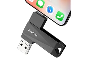 512GB Photo Stick for iPhone, Qainerly USB Flash Drive for iPhone 10 11 12 13 14 and More, 4 in 1 Memory Stick for Photos and Videos Transfer Storage, iPhone/iPad/PC/Android(Black)