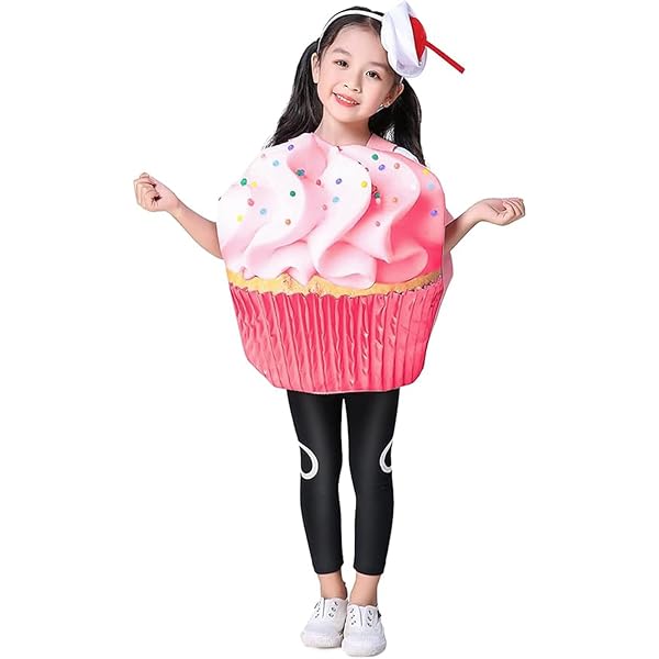 Amazon.com: Dress Up America Cupcake Costume For Kids - Sugar Sweet Pink Cupcake  Costume (Toddler 4/Small 4-6) : Clothing, Shoes & Jewelry