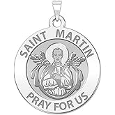 PicturesOnGold.com Saint Martin De Porres Religious Medal - 3/4 Inch X 3/4 Inch -Sterling Silver