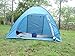 LOVE STORE Outdoor Automatic Pop up Instant Portable Beach Tent 2-3 Person Anti UV Beach Tent Beach Shelter (Blue)