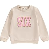 Muasaaluxi Baby Girl Boy Birthday Outfits One Romper Two/Three/Four/Five/Six Embroidery Sweatshirt Cake Smash Outfits