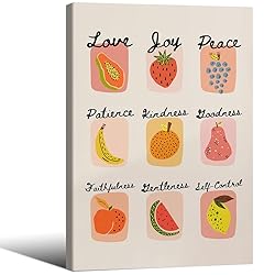 Trendy Fruit of The Spirit Wall Art Christian Bible