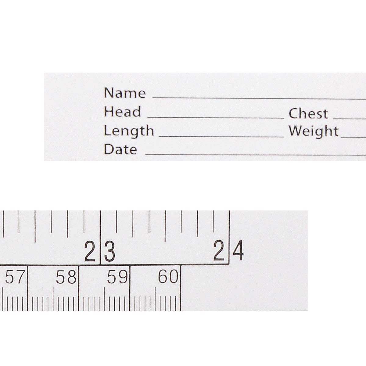 Medical Measurements Ruler Mua Edtape 24Inch/60CM Paper Tape Measure, Disposable Wound Measuring ...