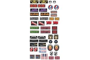 EAST COAST VINYL WERKZ Bumper/Window Decals for RC Scale cralwer - 2 Styles - Axial SCX10 II RC4WD Redcat Gen7 Gen8 TRX4 Vanquish VS4-10 Stickers (Rock Band - 52 Piece)
