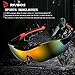 RIVBOS Polarized Sports Sunglasses Mens Womens Glasses with 5 Interchangeable Lens for Cycling Running Baseball RB0839 (839-Black&Red PC)