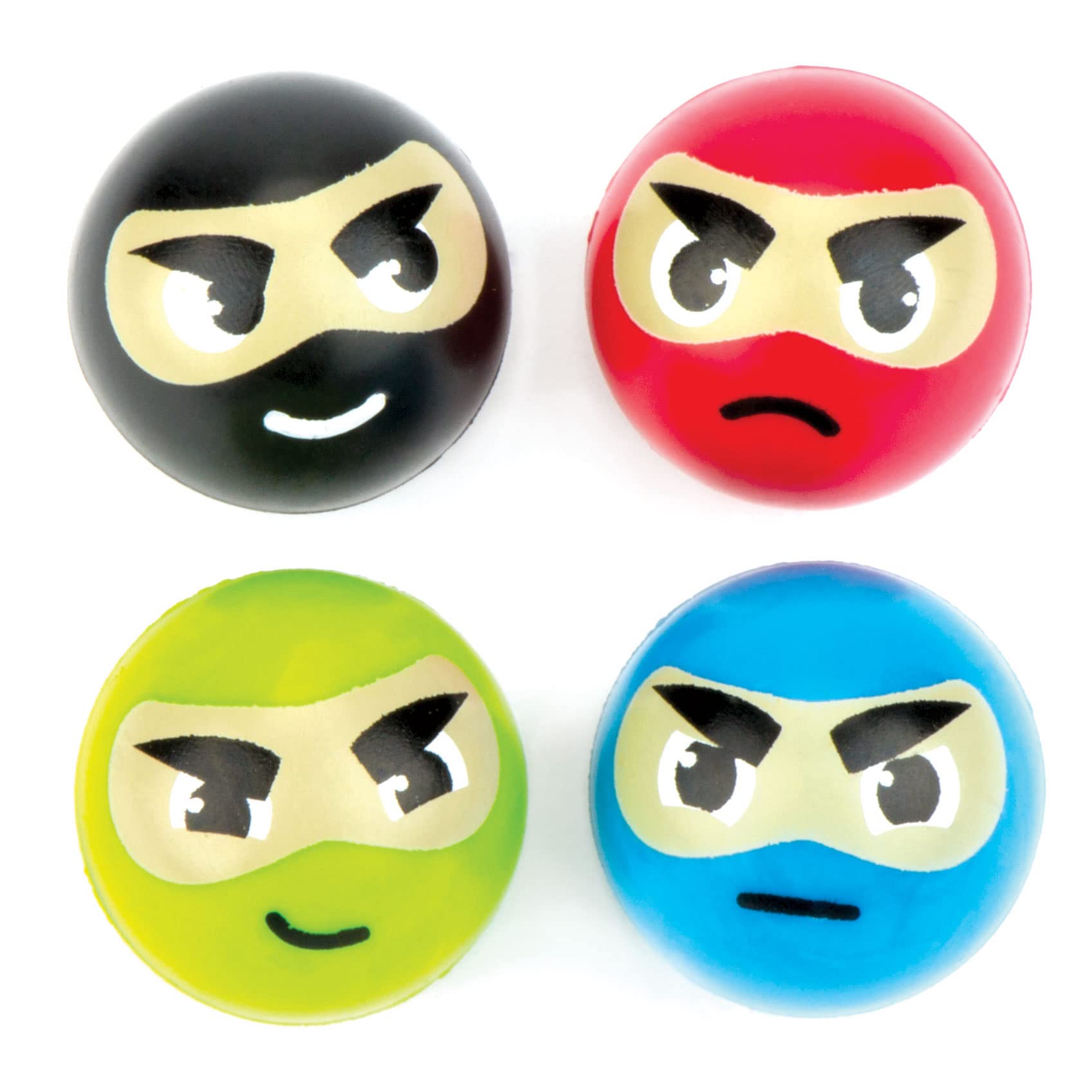 Baker Ross AC8482 Ninja Jet Balls (Pack of 8), Party Bag Fillers for kids, Asst Colours, 30 mm