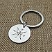 WISHOW Sisters Keychain Side By Side Or Miles Apart Sisters Close At Heart Friendship Gifts Stainless Steel Keychain Key Ring