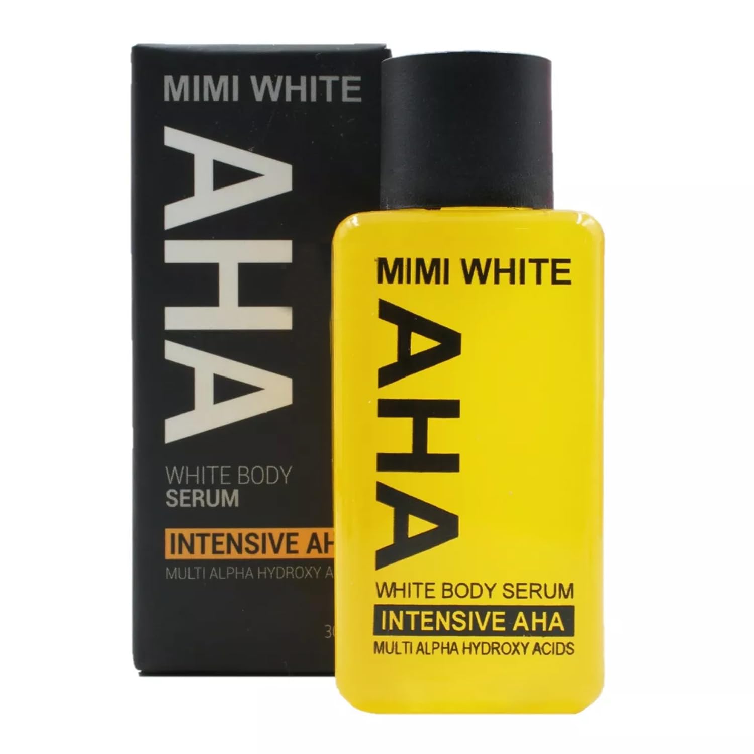 MIMI White AHA Youthful Radiant Glowing Moisturizing Serum - Natural Organic Vitamin & Mineral Rich Serums Intensive Nourishing AHA Body Serum - Multi Alpha Hydroxy Acids