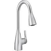 Moen 87599 Kiran Chrome Pulldown Kitchen Faucet | Power Clean